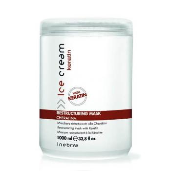 Inebrya Mască de restructurare a părului cu keratină Ice Cream Keratin (Restructuring Mask) 1000 ml