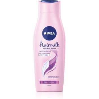 Nivea Hairmilk Natural Shine șampon îngrijire pentru par obosit fara stralucire 400 ml