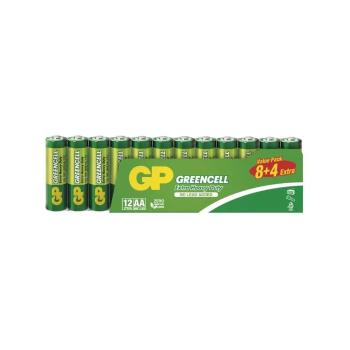 Baterii AA cu zinc 12 buc. GREENCELL – EMOS