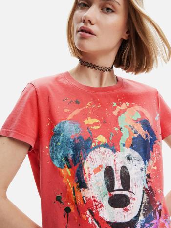 Desigual Mickey Crash Tricou Roșu