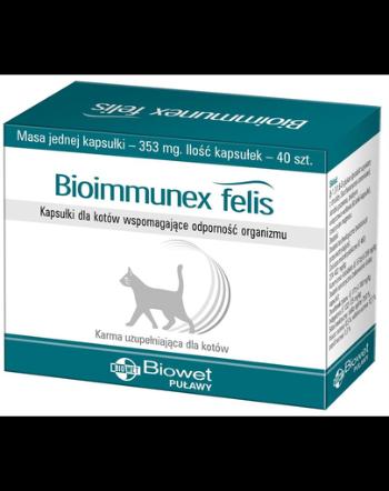 BIOWET Bioimmunex Felis capsule pentru pisici care sustin imunitatea organismului 40 buc.