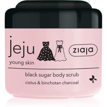 Ziaja Jeju Young Skin exfoliant de corp cu zahăr negru 200 ml
