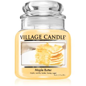 Village Candle Maple Butter lumânare parfumată  (Glass Lid) 389 g