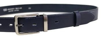 Penny Belts Curea din piele pentru bărbați de ocazie 35-020-2-56 albastru 100 cm