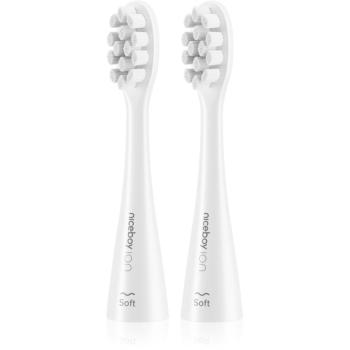 Niceboy ION Sonic Soft capete de schimb pentru periuta de dinti White 2 buc