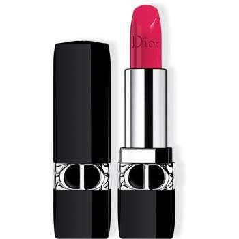 DIOR Rouge Dior ruj cu persistenta indelungata reincarcabil culoare 766 Rose Harpers Satin 3.5 g