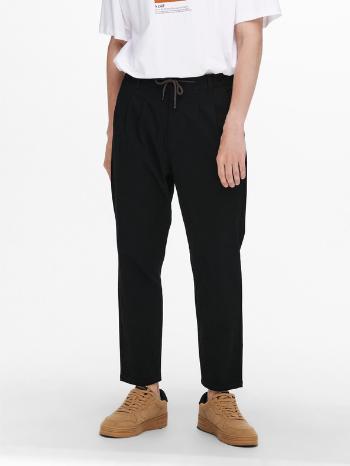 ONLY & SONS Dew Chino Pantaloni Negru