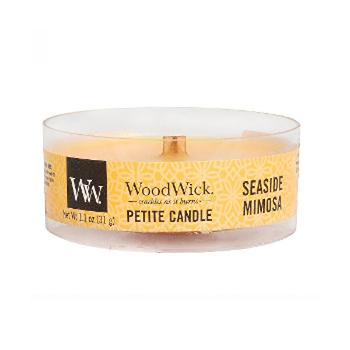 WoodWick Lumânare aromatică mică cu fitil din lemn Seaside Mimosa 31 g