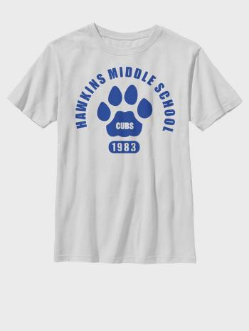 ZOOT.Fan Netflix Hawkins Cubs Paw Emblem Tricou pentru copii Alb