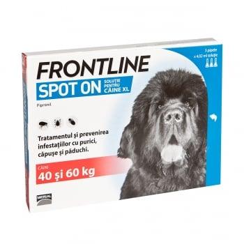 FRONTLINE Spot-On, soluție antiparazitară, câini 40-60kg, 3 pipete