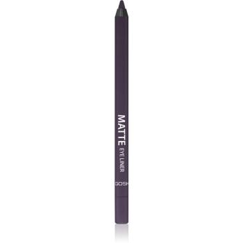 Gosh Matte eyeliner khol cu efect matifiant culoare 010 Black Violet 1.2 g
