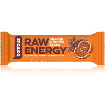 Bombus Raw Energy bară de fructe aroma Orange & Cocoa Beans 50 g