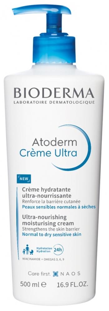 Bioderma Ultra cremă de corp hrănitoare și hidratantă Atoderm (Ultra-Nourishing Moisture Cream) 500 ml