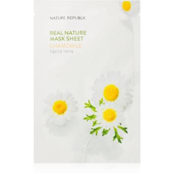 NATURE REPUBLIC Real Nature Chamomile Mask Sheet mască textilă hidratantă cu musetel 23 ml