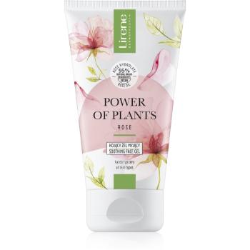 Lirene Power of Plants Rose gel calmant de curatare cu ulei de trandafir 150 ml