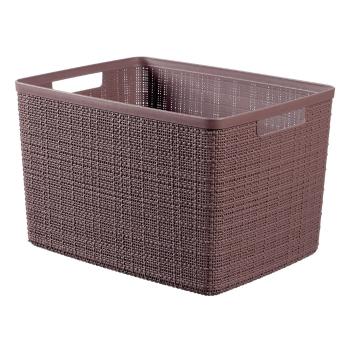 Coș de depozitare Curver Jute, 20 l, maro-violet