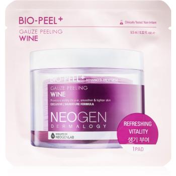 Neogen Dermalogy Bio-Peel+ Gauze Peeling Wine discuri pentru indepartarea impuritatilor pentru netezirea pielii si inchiderea porilor 8 buc