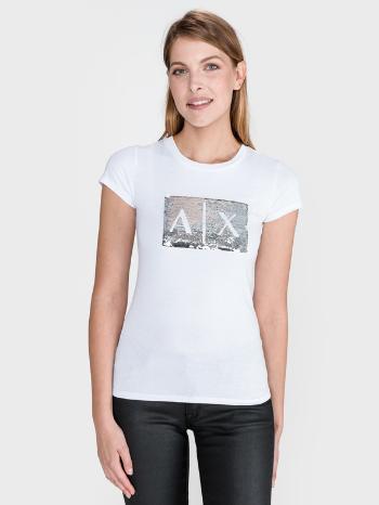 Armani Exchange Tricou Alb