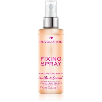 I Heart Revolution Fixing Spray fixator make-up cu parfum Vanilla & Coconut 100 ml