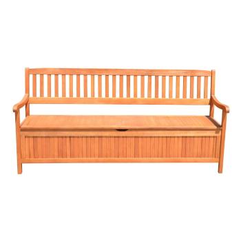 Bancă de grădină cu spațiu de depozitare din lemn de eucalipt Garden, lungime 187 cm Houston - Garden Pleasure