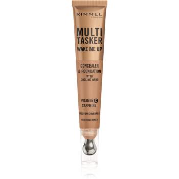 Rimmel Multi-Tasker Wake Me Up make-up si corector pentru o piele mai luminoasa culoare 65 Rose Honey 20 ml