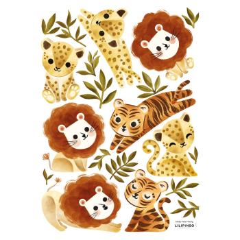 Folie cu stickere 30x42 cm Little Jungle Animals – Lilipinso