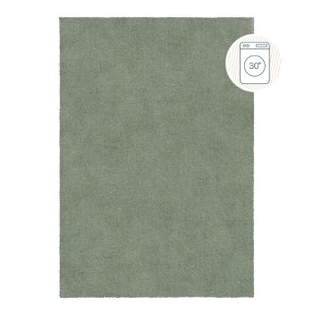 Covor verde lavabil din fibre reciclate 160x230 cm Fluffy – Flair Rugs