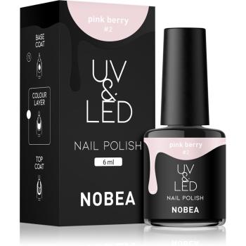 NOBEA UV & LED unghii cu gel folosind UV / lampă cu LED glossy culoare Pink berry #2 6 ml