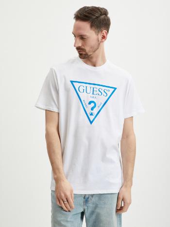 Guess Reflective Tricou Alb