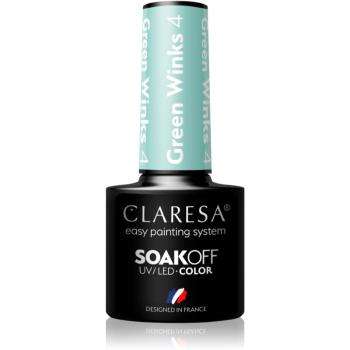 Claresa SoakOff UV/LED Color Green Winks lac de unghii sub forma de gel culoare 4 5 g