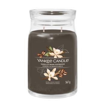 Yankee Candle Lumânare aromatică Signature sticlă mare Vanilla Bean Espresso 567 g