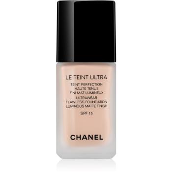 Chanel Le Teint Ultra machiaj matifiant de lungă durată SPF 15 culoare 20 Beige 30 ml
