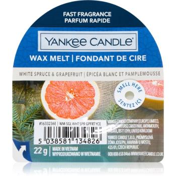 Yankee Candle White Spruce & Grapefruit ceară pentru aromatizator 22 g