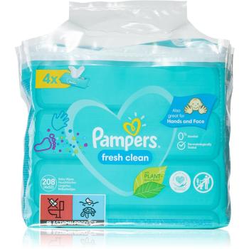 Pampers Fresh Clean servetele delicate pentru copii pentru piele sensibila 4x52 buc