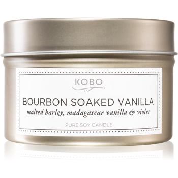 KOBO Natural Math Bourbon Soaked Vanilla lumânare parfumată  în placă 113 g