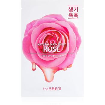 The Saem Natural Mask Sheet Rose Masca hidratanta cu efect revitalizant sub forma de foaie 21 ml