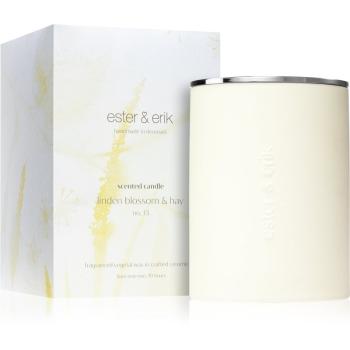 ester & erik scented candle linden blossom & hay (no. 13) lumânare parfumată 350 g