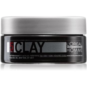 L’Oréal Professionnel Homme 5 Force Clay lut modelator fixare puternică 50 ml