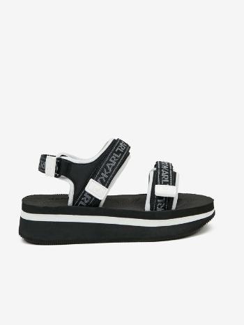 Karl Lagerfeld Velocita Wedge Sandale Negru