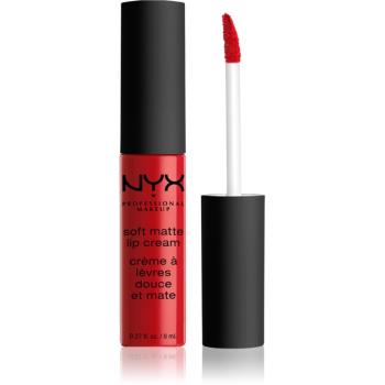 NYX Professional Makeup Soft Matte Lip Cream ruj lichid mat, cu textură lejeră culoare 01 Amsterdam 8 ml