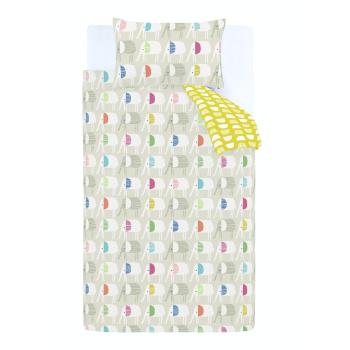 Lenjerie de pat din bumbac pentru copii 200x135 cm Minbu Elephant - Pineapple Elephant