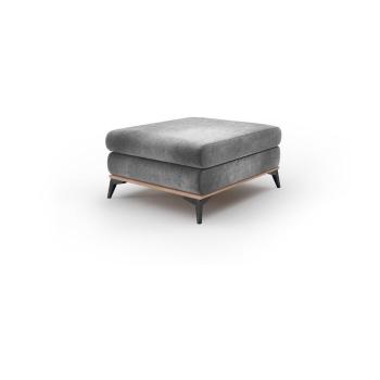 Puf cu tapițerie de catifea Windsor & Co Sofas Astre, gri