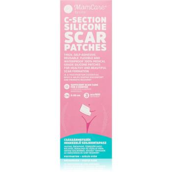 MomCare by Lina C-Section Silicone Scar Patches plasturi de silicon pentru cicatrici de cezariană mărime L-XL 5 x 20 cm 3 buc