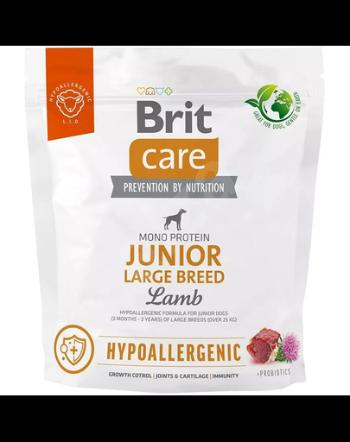 BRIT Care Hypoallergenic Junior Large Breed 1 kg Hrana uscata catei de talie mare, cu miel si orez