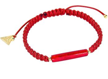 Lampglas Brățară de protecție roșie Shamballa Red on-line cu aur de 24kt în perla Lampglas BSHX4