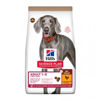 HILL'S SP No Grain, Adult L-XL, Pui, hrană uscată fără cereale câini, 14kg