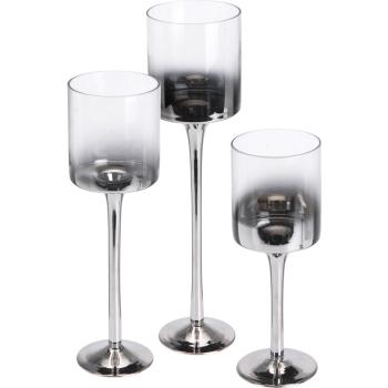 Set suporturi de lumânare High glass, 3 buc.