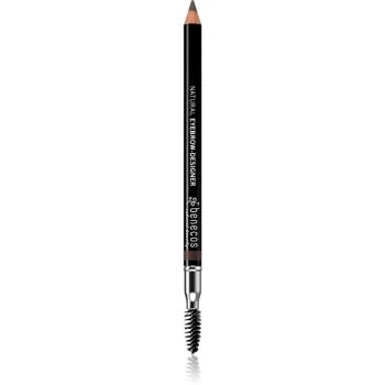 Benecos Natural Beauty creion dermatograf cu două capete pentru sprâncene cu pensula culoare Brown 1.13 g