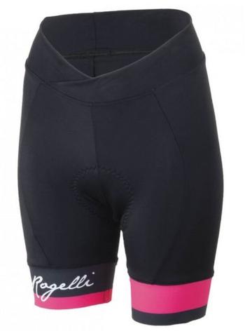 Femeii cyklokraťasy Rogelli SELECT cu gel căptușshelă, negru-reflectorizant roz 010.244.