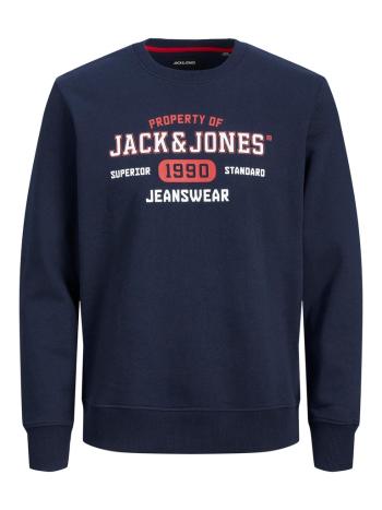 Jack&Jones PLUS Hanorac pentru bărbați JJSTAMP Regular Fit 12219010 Navy Blazer 4XL